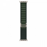 Apple kellarihm Watch Dark Green Alpine Loop 49 mm - M - Natural Titanium Finish