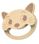 Iwood puidust kõristi Rattle Kitten