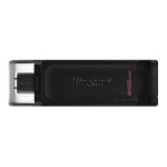 Kingston mälupulk USB DataTraveler 70 256GB USB-C 3.2, must