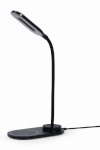 Gembird laualamp TA-WPC10-LED-01 Desk Lamp with Wireless Charger, must