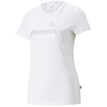 Puma T-särk naistele Ess+ Metallic Logo Tee valge 848303 02 suurus L