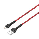 Ldnio kaabel LS482 2m USB -> Lightning, punane