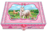 Pulio päevik Set with diary - unicorns