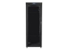 Lanberg serverikapp Installation Cabinet Rack 19 42U 800x1000 must, Glass Door lcd (Flat pack)