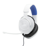 JBL mänguri kõrvaklapid Quantum 100 Gaming Headset, valge/sinine