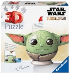 Ravensburger pusle 3D Puzzel-Ball Mandalorian Grogu with Ohren (-osaline 72)