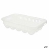 Kinvara Munahoidja valge läbipaistev Plastmass 17,5x7x28,5cm 12 Ühikut