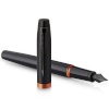 Parker IM Vibrant Rings flame oranž Fountain Pen M