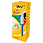 Bic Vedela tindiga pliiats Mini 4Colours sinine valge 0,32 mm 12 Tükid, osad