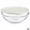 Pasabahce ümmargune lõunasöögi karp kaanega Chefs valge 595ml 14x6,3x14cm (6tk)