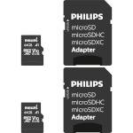 Philips mälukaart microSDXC 2-pakk 64GB Class 10 UHS-I U1 + Adapter