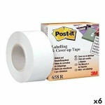 Post-it kleeplint 658R valge 25.4 mmx17.7 m 6tk