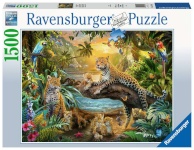 Ravensburger pusle Leopard Family in the Jungle 1500-osaline 17435