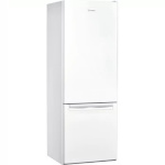Indesit LI6 S2E W külmik, E, Free-standing, Combi, Height 1.59 m, Net fridge 197 L, Net freezer 75 L, valge