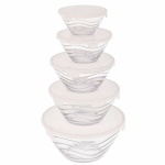 Excellent Houseware toidukarpide komplekt Kristall (5tk)