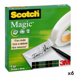 Scotch kleeplint Magic 810 läbipaistev 25 mmx66 m 9tk