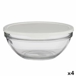 Pasabahce ümmargune lõunasöögi karp kaanega Chefs valge 2,5 L 23,7x10,1x23,7cm (4tk)