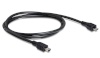 Delock kaabel Cable USB microUSB->miniUSB 1m