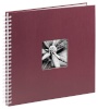 Hama fotoalbum Fine Art Spiral bordeaux 36x32 50 lehte valge 1967