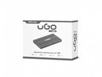 UGo kettaboks External HDD Enclosure 2.5" USB 2.0 Aluminium