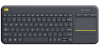 Logitech klaviatuur Wireless Touch Keyboard K400 Plus Black USB (DE)