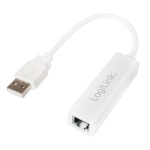 Logilink Fast Ethernet USB 2.0 to RJ45 Adapter: RJ-45, USB