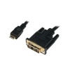 LogiLink Mini HDMI to DVI-D kaabel, M/M, 1m