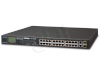 Planet switch FGSW-2622VHP (24-PORT POE+ 100BASE-TX + 2-PORT GB TP/SFP unmanaged + EKRAN LCD)