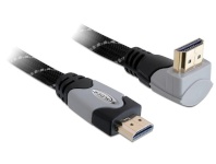 Delock kaabel High Speed HDMI with Ethernet HDMI A male > HDMI A male angled 1m