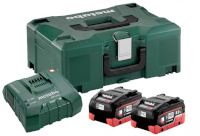 Metabo Basic set: 2 x 8,0 Ah LiHD + laadija ASC Ultra + Metaloc