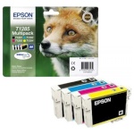 Epson T1285 Mpack Ink Cartridge, must, cyan, magenta, kollane