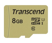 Transcend mälukaart microSDHC 500S 8GB Class 10 UHS-I U1 + SD Adapter