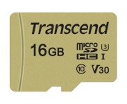 Transcend mälukaart microSDHC 500S 16GB Class 10 UHS-I U3 V30 + Adapter