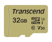 Transcend mälukaart microSDHC 500S 32GB Class 10 UHS-I U3 V30 + Adapter