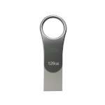 Silicon Power mälupulk USB-Stick 128GB USB 3.0 USB-C C80, hõbedane