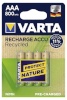 Varta akud 1x4 RECHARGE Recycled 800mAh AAA Micro NiMH