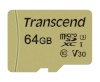 Transcend mälukaart microSDXC 500S 64GB Class 10 UHS-I U3 V30 + Adapter