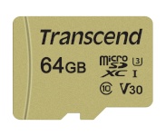 Transcend mälukaart microSDXC 500S 64GB Class 10 UHS-I U3 V30 + Adapter