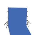 Linkstar taustakanga kinnitused Background System + Cloth Chroma Blue 2,9 x 5m