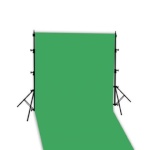 Linkstar taustakanga kinnitused Background System + Cloth Chroma Green 2.9 x 5m