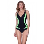 Aqua-speed ujumistrikoo Greta must/roheline - suurus 36