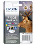 Epson DURABrite Ultra Ink T1306 Cartrigde, Cyan, magenta, kollane