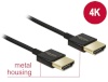 Delock kaabel High Speed HDMI with Ethernet A male > A male 3D 4K 3m Slim