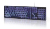 Gembird klaviatuur 3-color backlight multimedia Keyboard, must, US layout