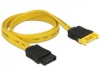 Delock kaabel Extension SATA 6 Gb/s plug > SATA receptacle 50 cm kollane