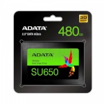 ADATA kõvaketas SSD Ultimate SU650 480G 2.5" S3 3D TLC Retail