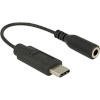 Delock helikaabel USB Type-C -> 3,5mm St/Bu 0.14m sw