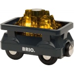 BRIO mängurong WORLD Light Up Gold Wagon, 33896