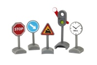 BRIO liiklusmärgid rongirajale WORLD Traffic Sign Kit, 33864