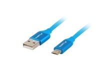 Lanberg kaabel Cable Premium USB micro BM - AM 2.0 1.8m sinine QC 3.0